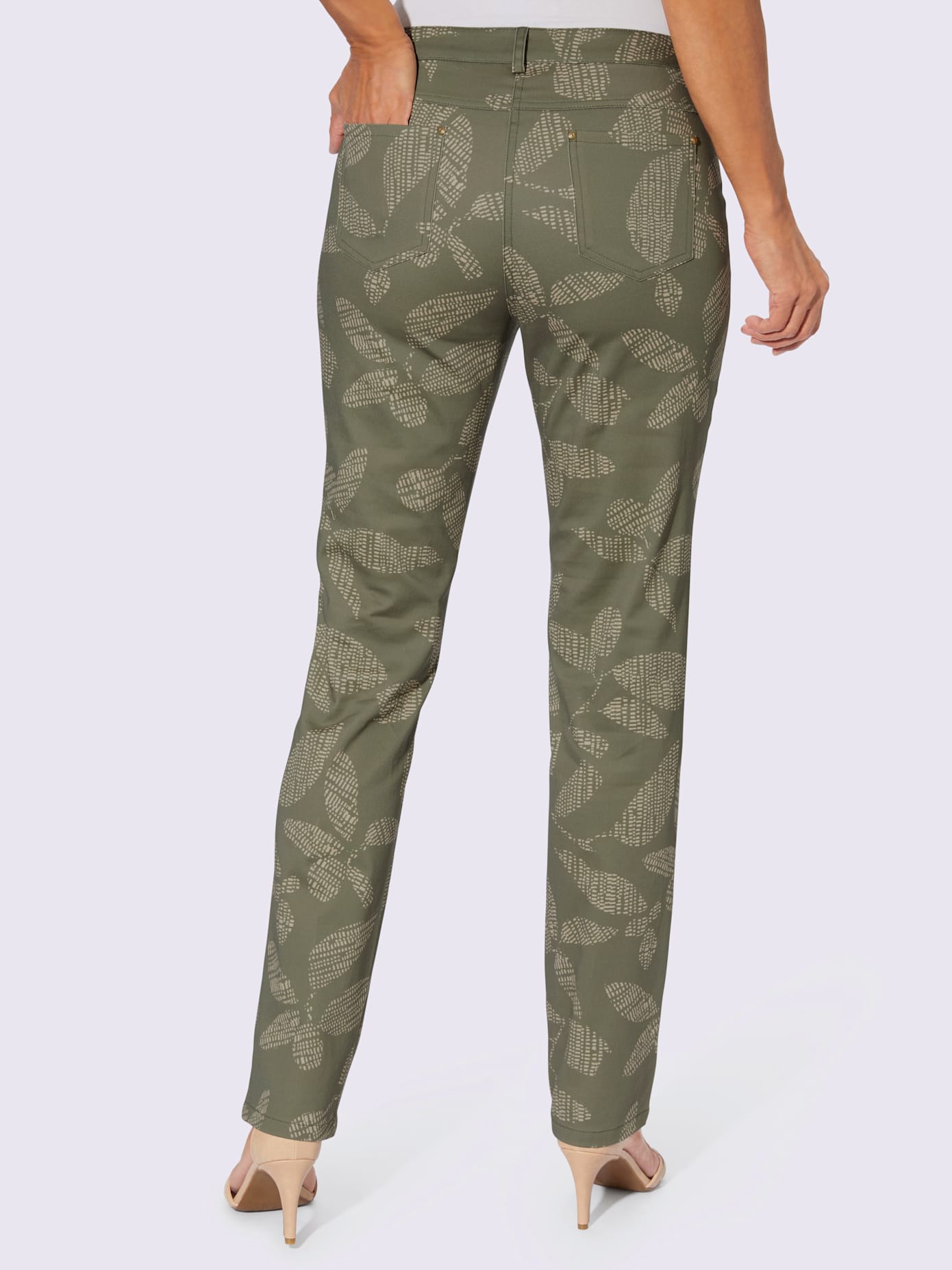 Pantalon satin coton