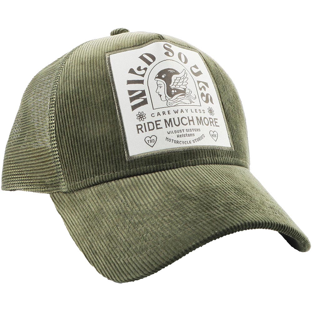 Helstons - Wildust - Casquette Wild Trucker Kaki / Blanc