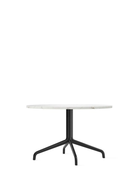 Audo Copenhagen Harbour Column salontafel Ø80 wit Estremoz marmer