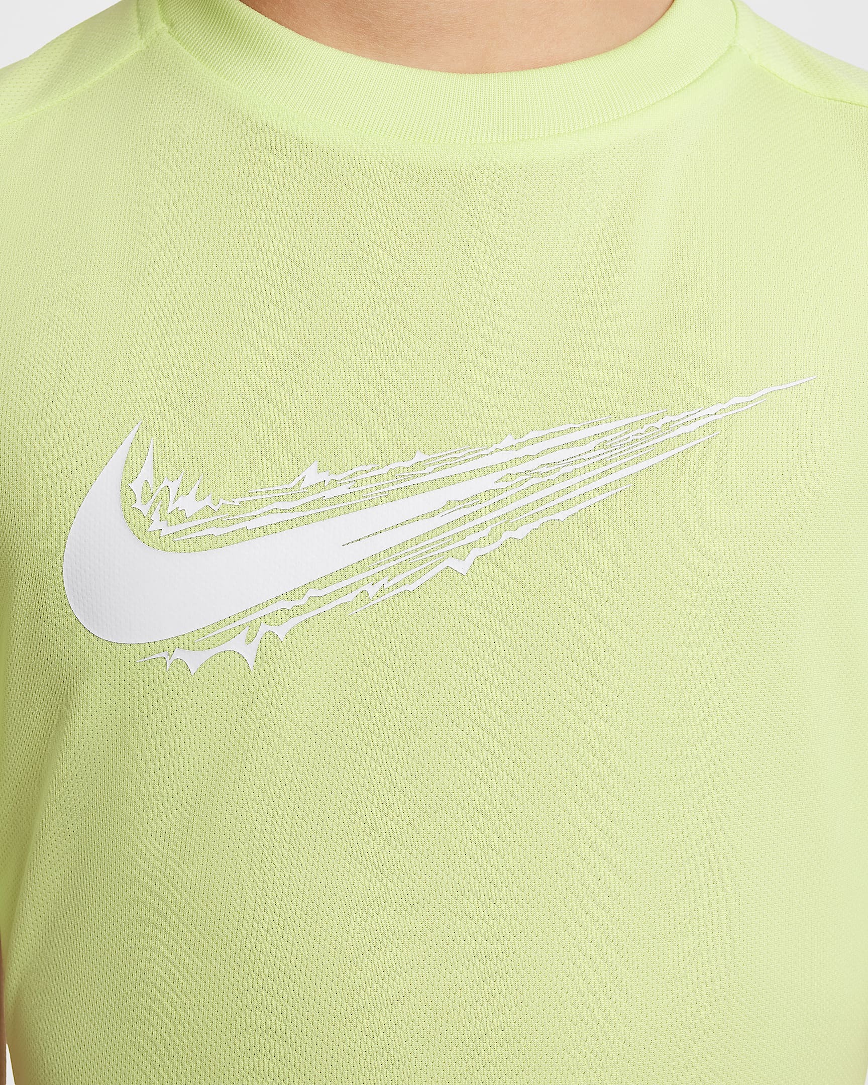 Multi Dri-FIT Tee Junior 736/Light Lemon Twist/White