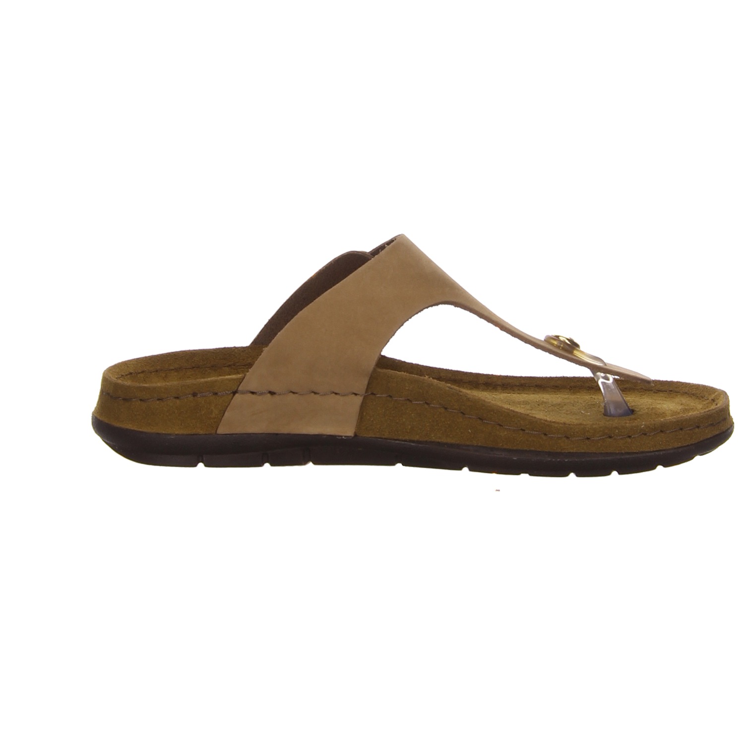 Rohde Pantoletten braun beige