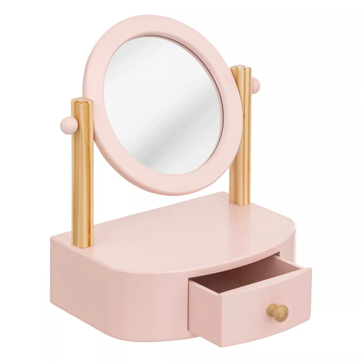 Coiffeuse à poser enfant bois (H28 cm) Louna Rose