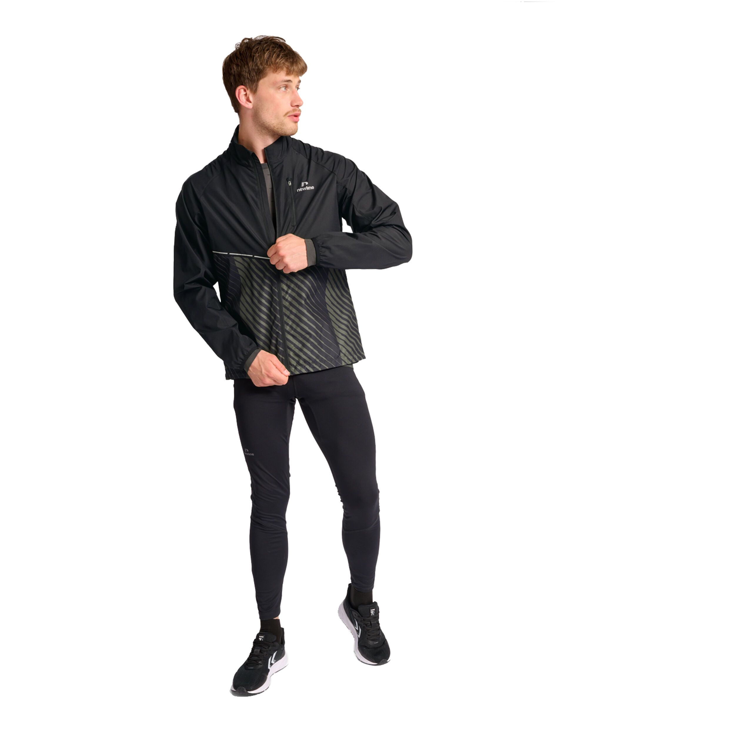 Newline Pace Veste Running Hommes - Noir , Beige