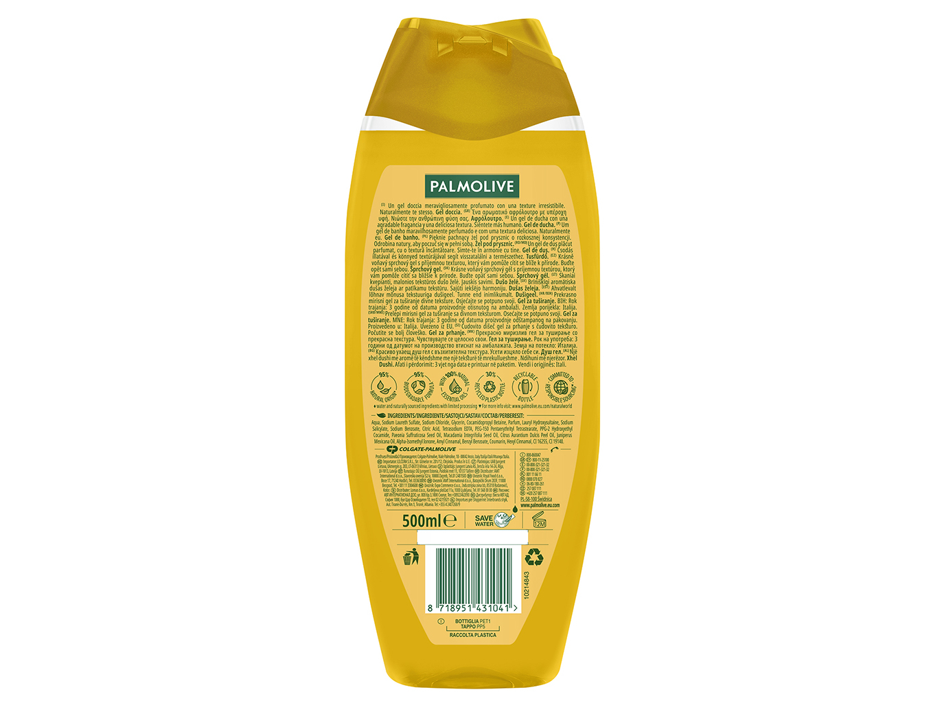 GEL BANHO PALMOLIVE PAMPERING OIL 500ML