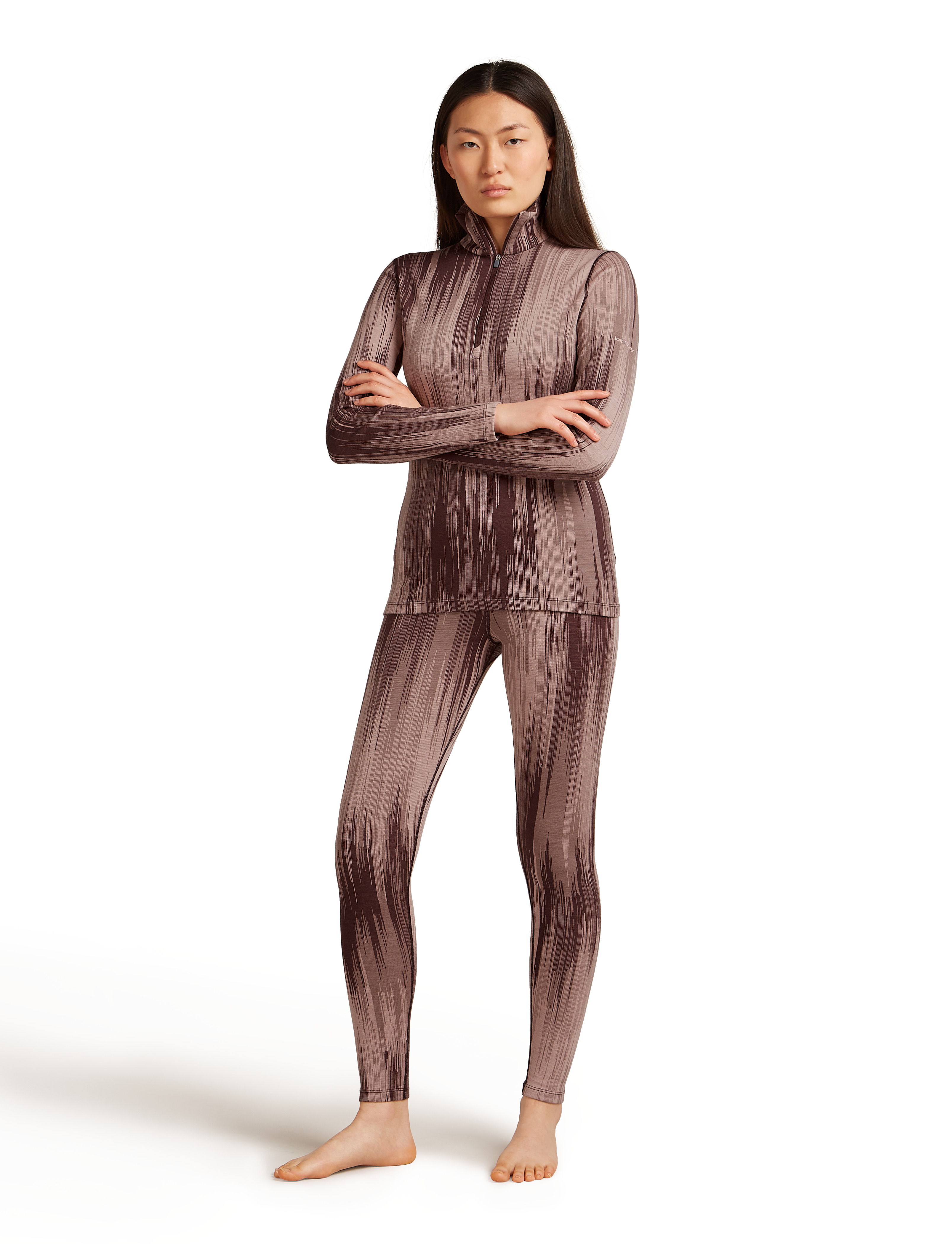 W Merino 260 Tech Vertex High Rise Leggings Pe AOP