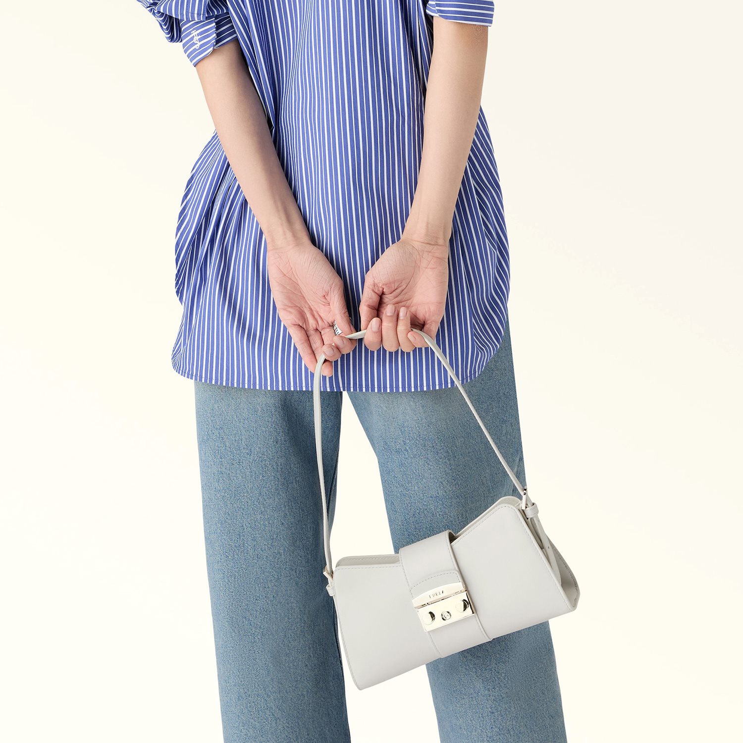 Furla Metropolis S Shoulder Bag Remix marshmallow