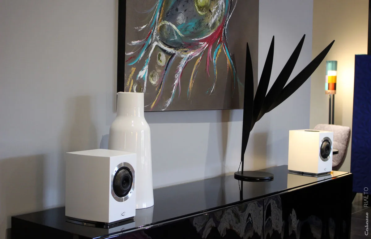 Cabasse Rialto Blanc Satin Enceintes sans fil hi-fi