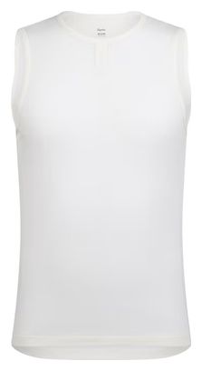Sous-couche sans manches Rapha Merino Lightweight Beige/Blanc Homme