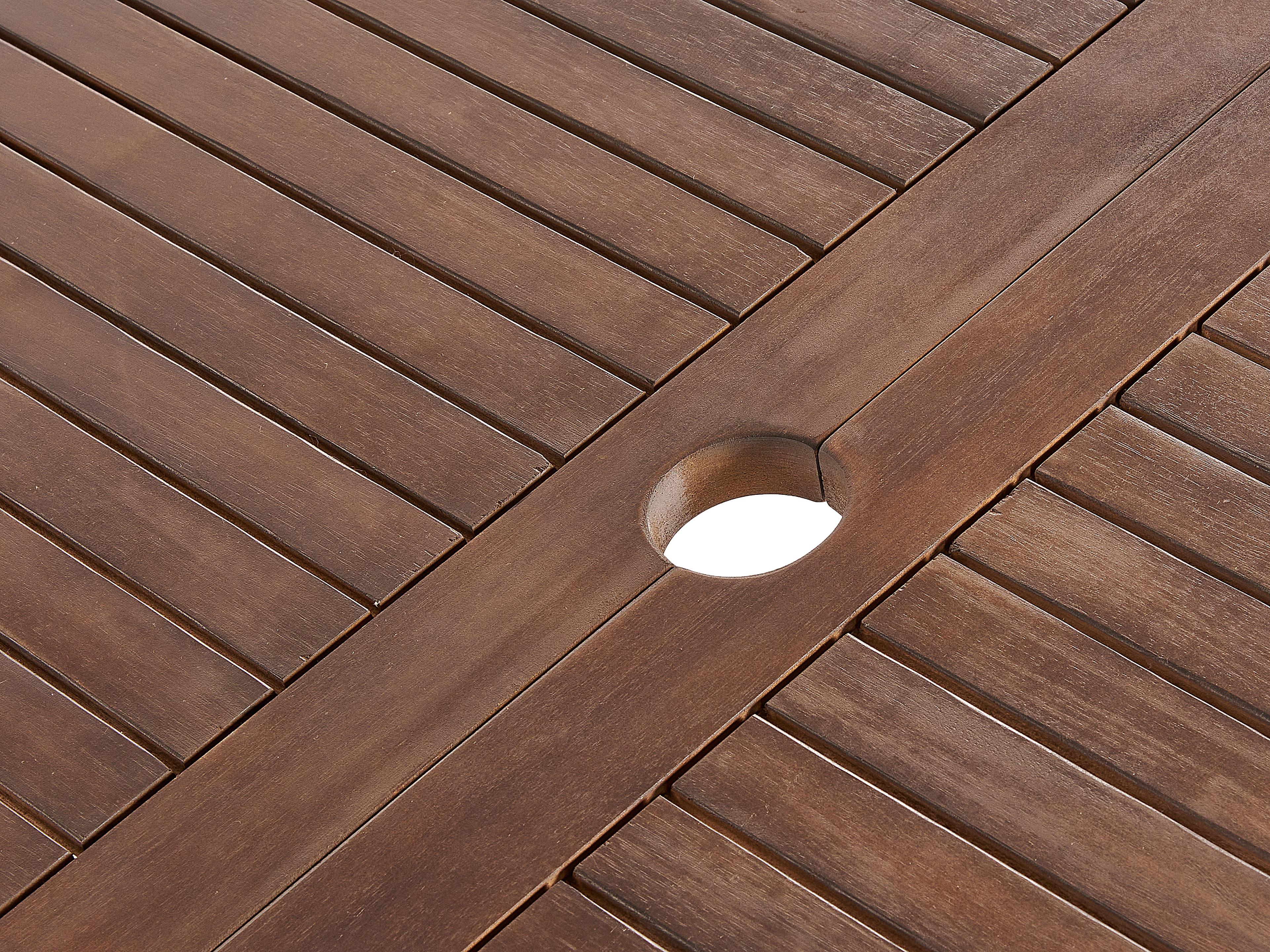 Uitschuifbare tuintafel CESANA 180/240 cm 100 cm Acaciahout Donkerbruin