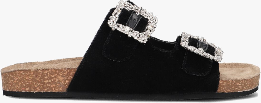 zwarte elena iachi slippers s63