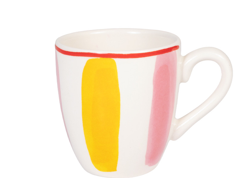 Minimok 0.2L Even Bijkletsen Everyday Stripes Pink Yellow