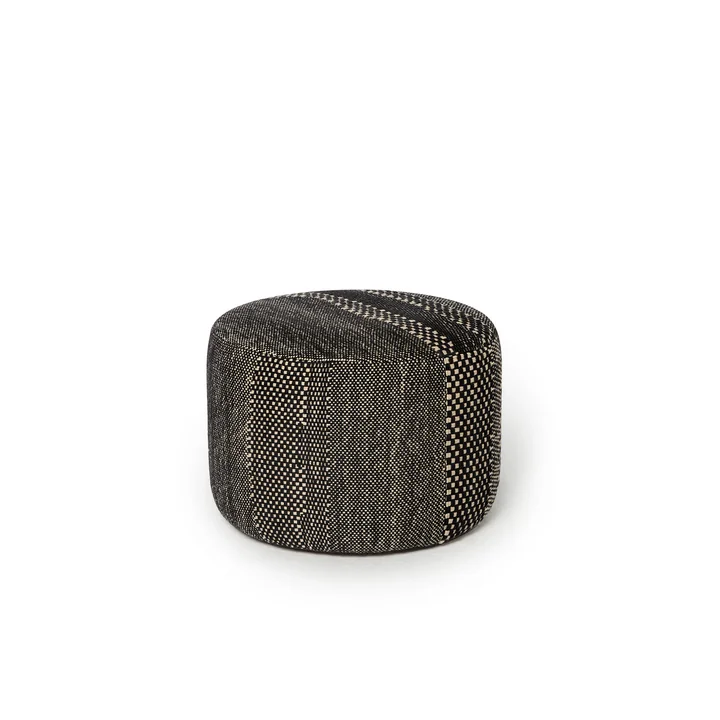 nanimarquina - Wabisabi Pouf, Ø 60 x H 43 cm, medium, anthrazit