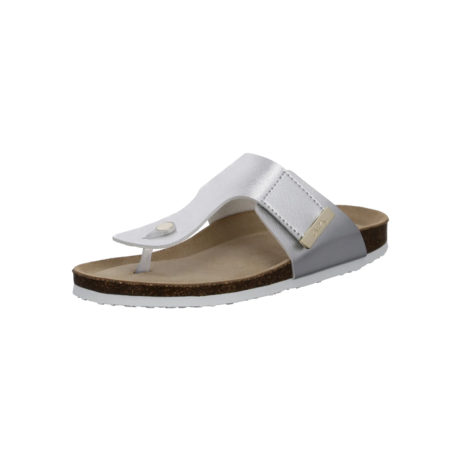 Pantolette Maui silber