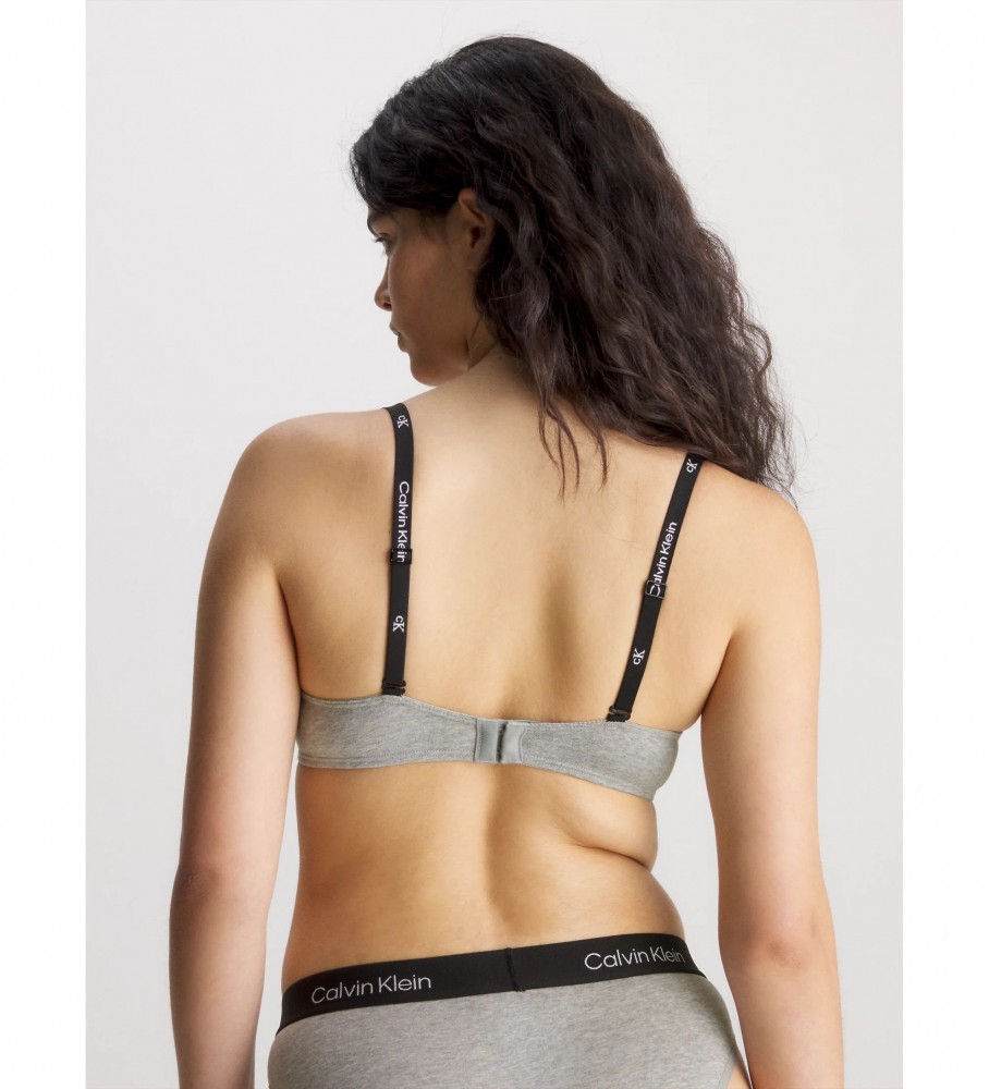 Suéter Calvin Klein levemente forrado cinza