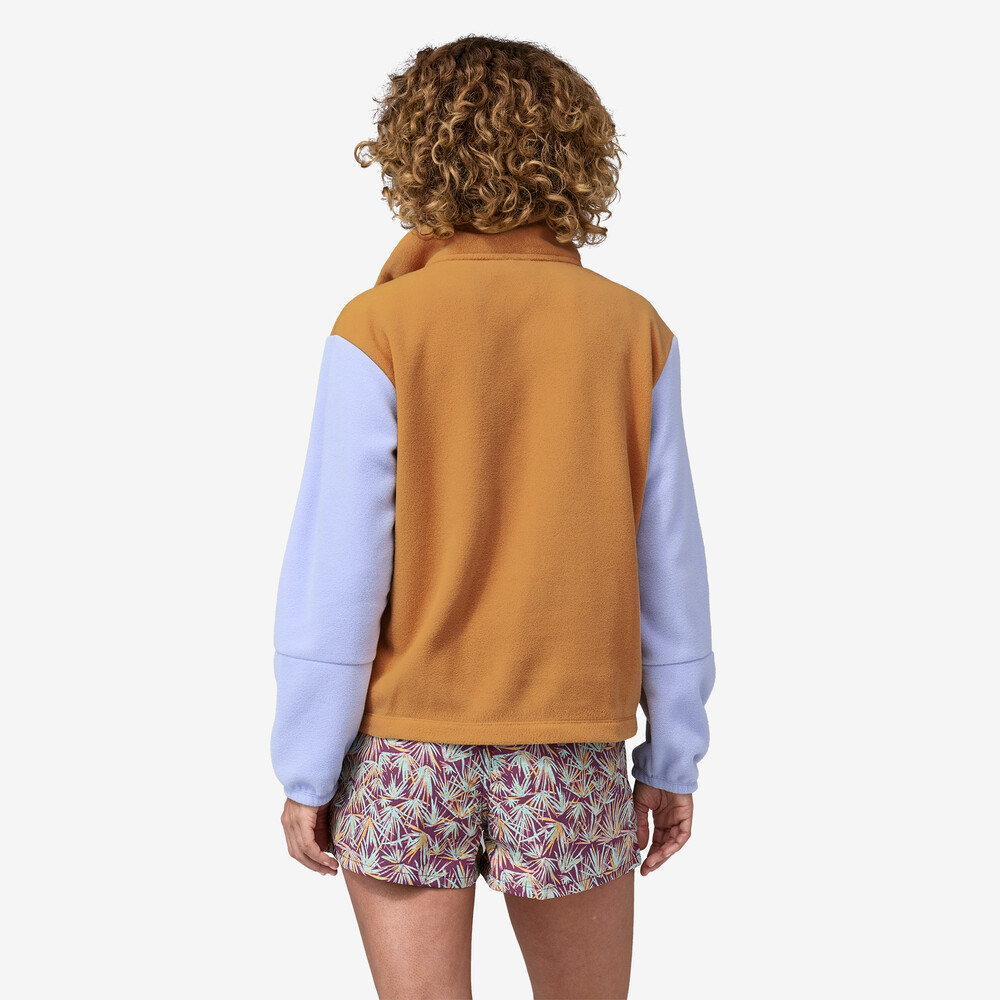 Damen-Fleecepullover von Microdini mit halbem Reißverschluss