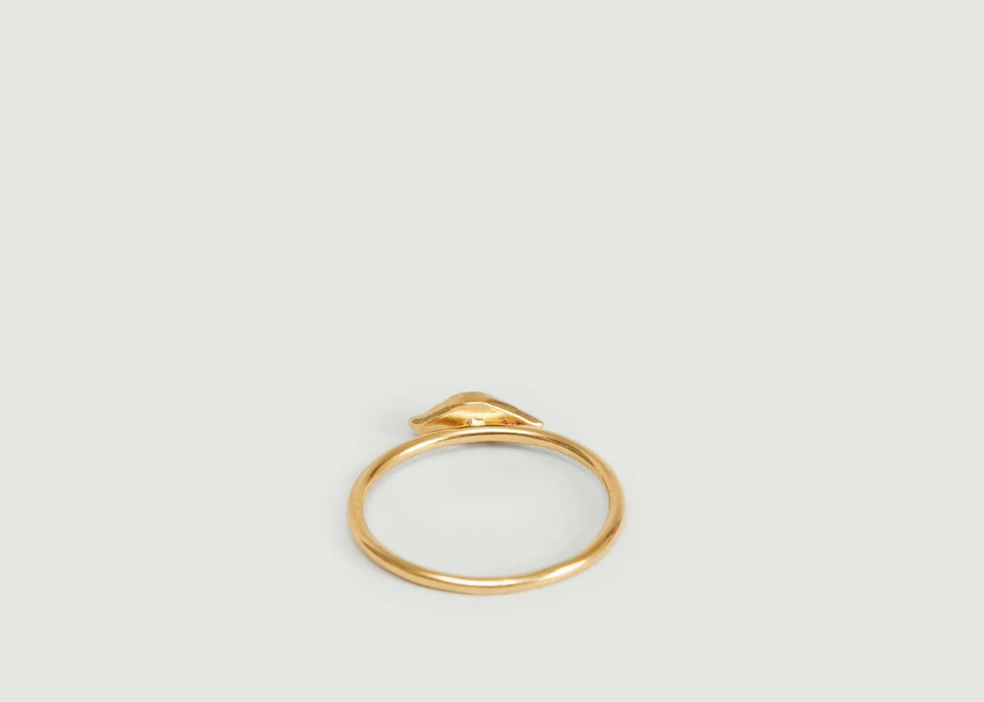 Bague en vermeil jaune motif œil Izza Small Monsieur