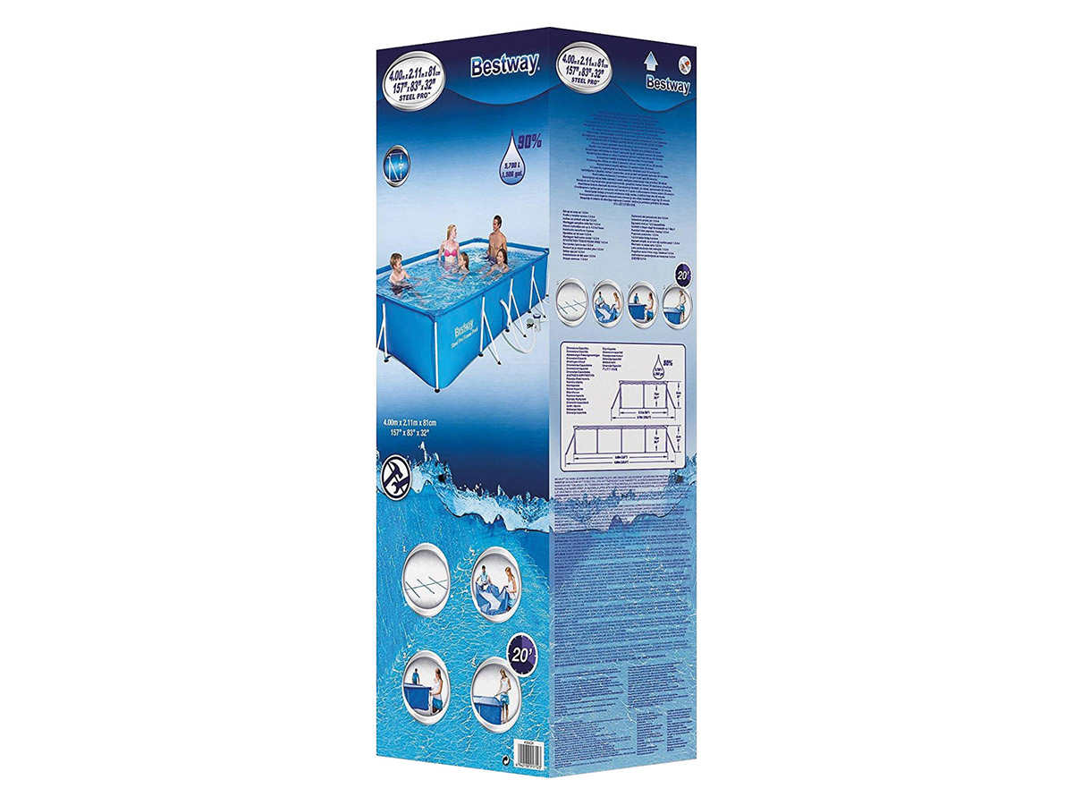 Bestway Steel Pro 400 x 211 x 81 cm zwembad met filterpomp