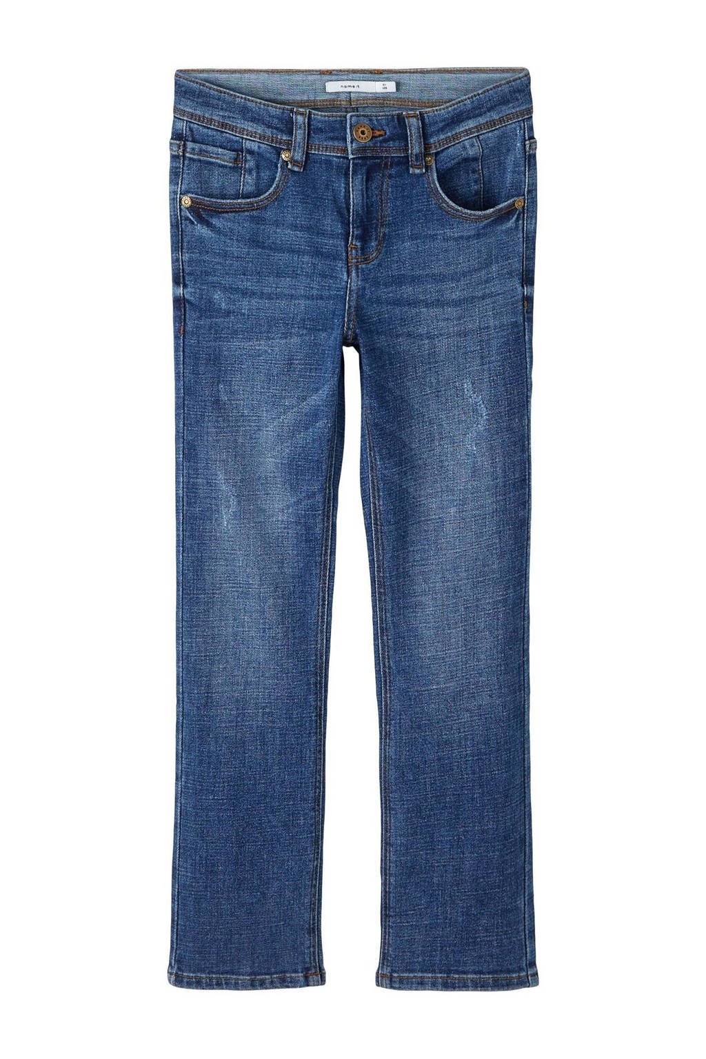 NAME IT straight leg jeans NKMRYAN dark blue denim