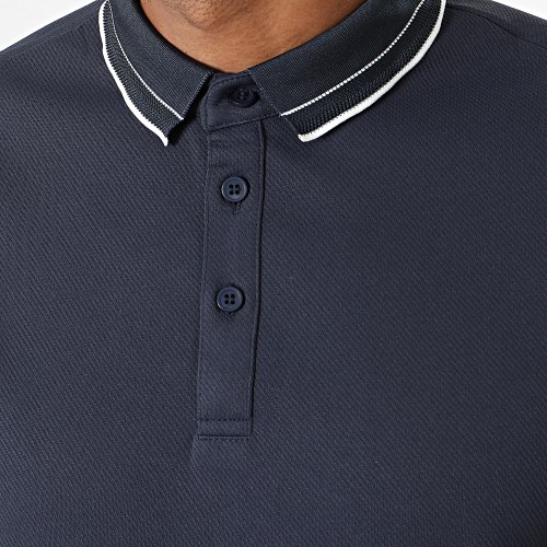 Polo Manches Longues Bleu Marine
