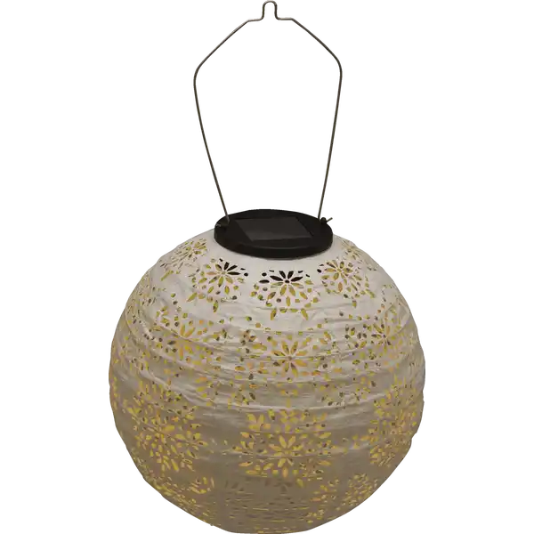 Premium-Solar-Lampion 20cm, weiß