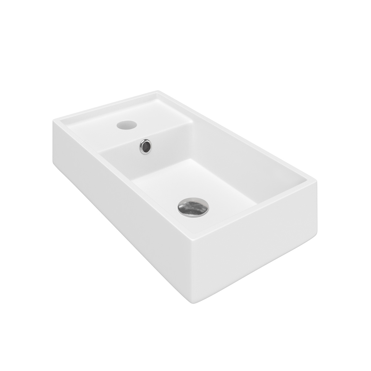 Fontana Bano toiletmeubel ribbelfront mat zwart 40x22cm met glans witte fontein