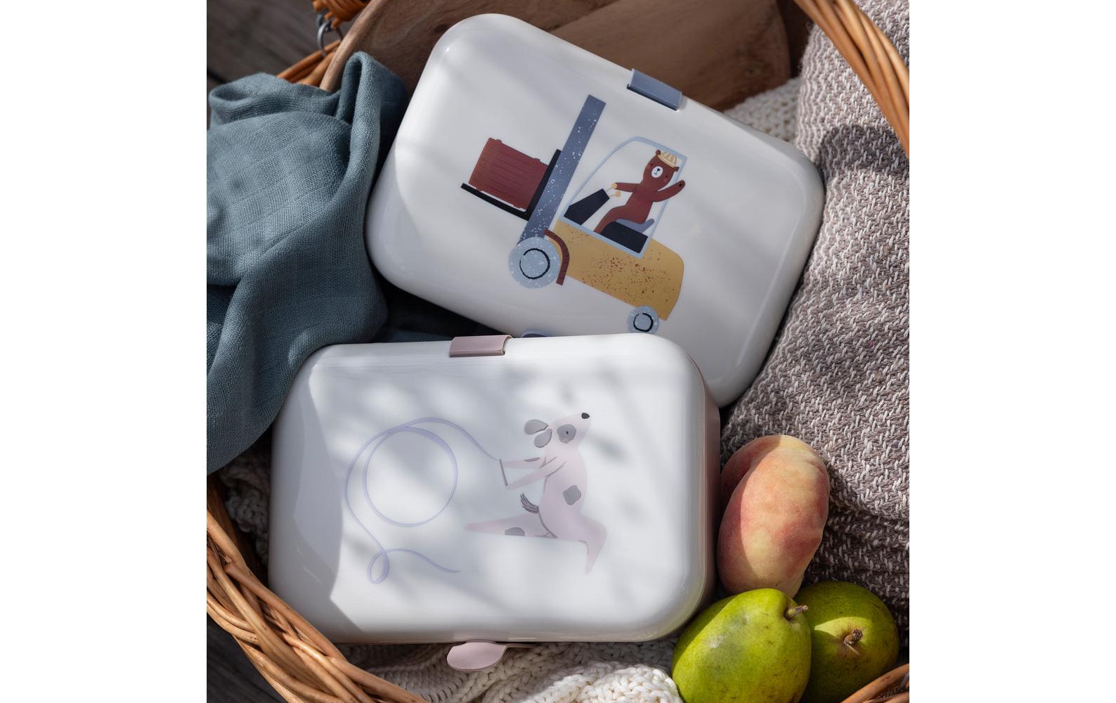 Lunchbox Silikonband Teeny ToesBrotdose mit Silikonband zum Verschliessen