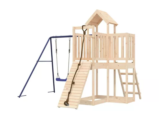 Aire de jeux d'extérieur bois de pin massif