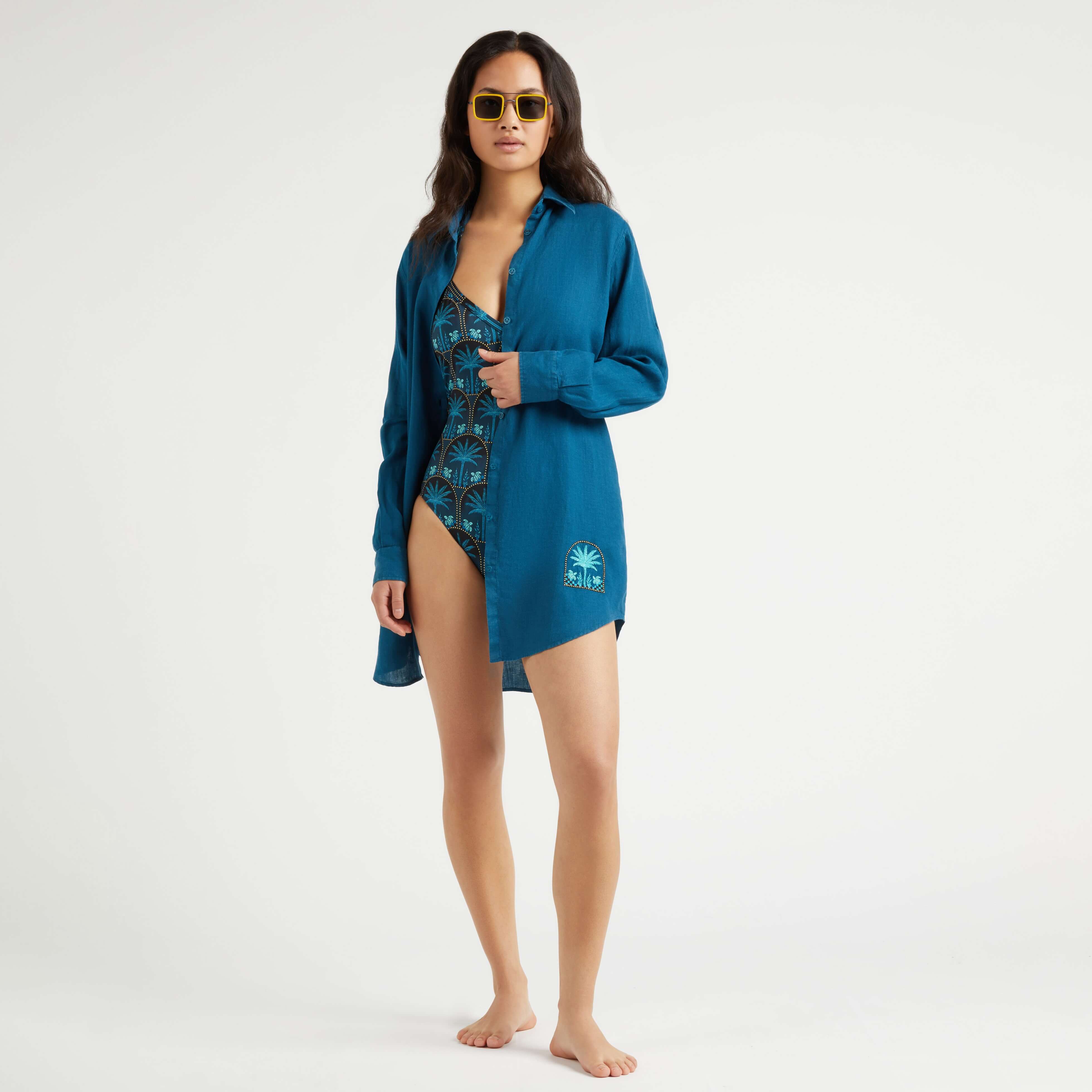 Maillot de bain une pièce Femme Vilebrequin x Abu Dhabi | Site Vilebrequin | LAVZF703