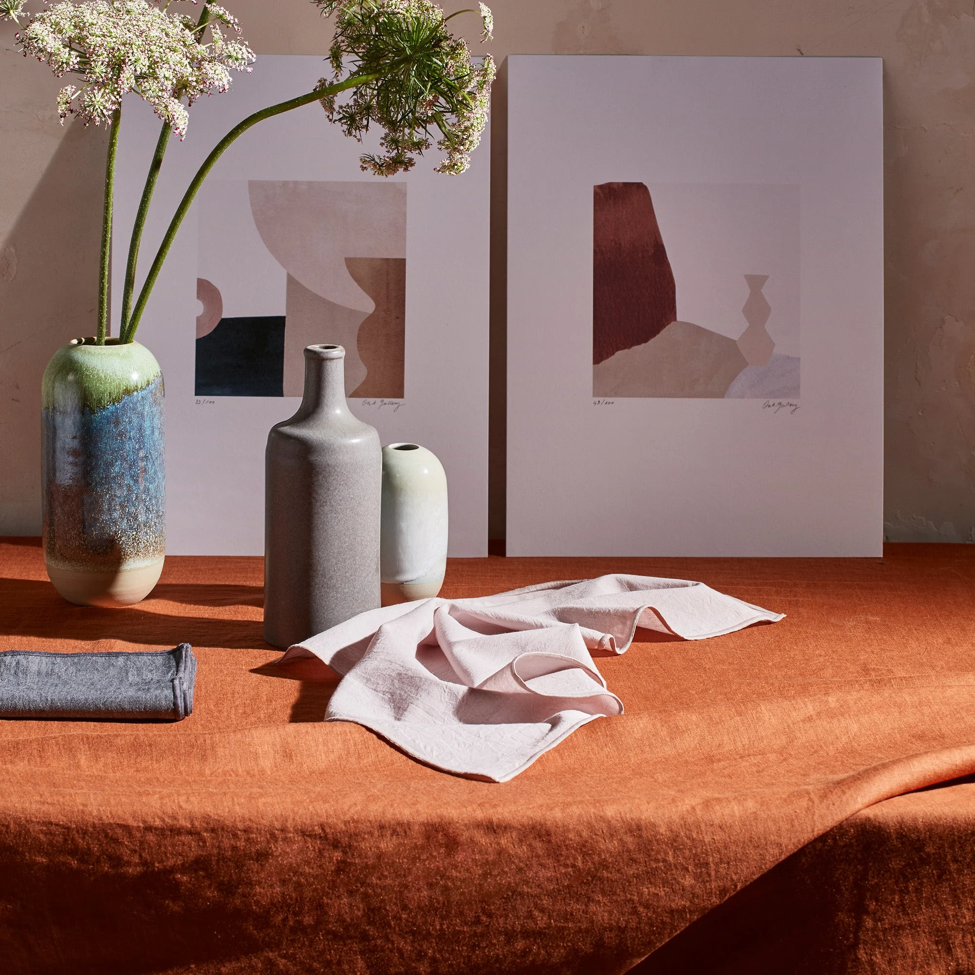 CARLINA - Nappe rectangulaire | Orange