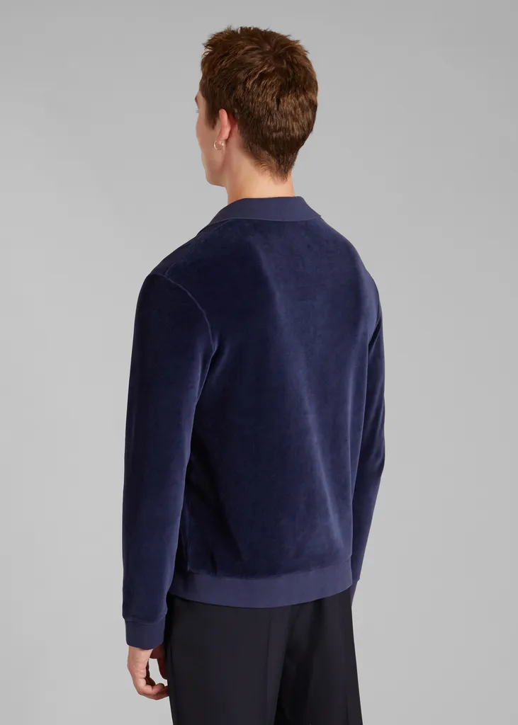 Polo en velours rasé en coton bio L'Exception Paris