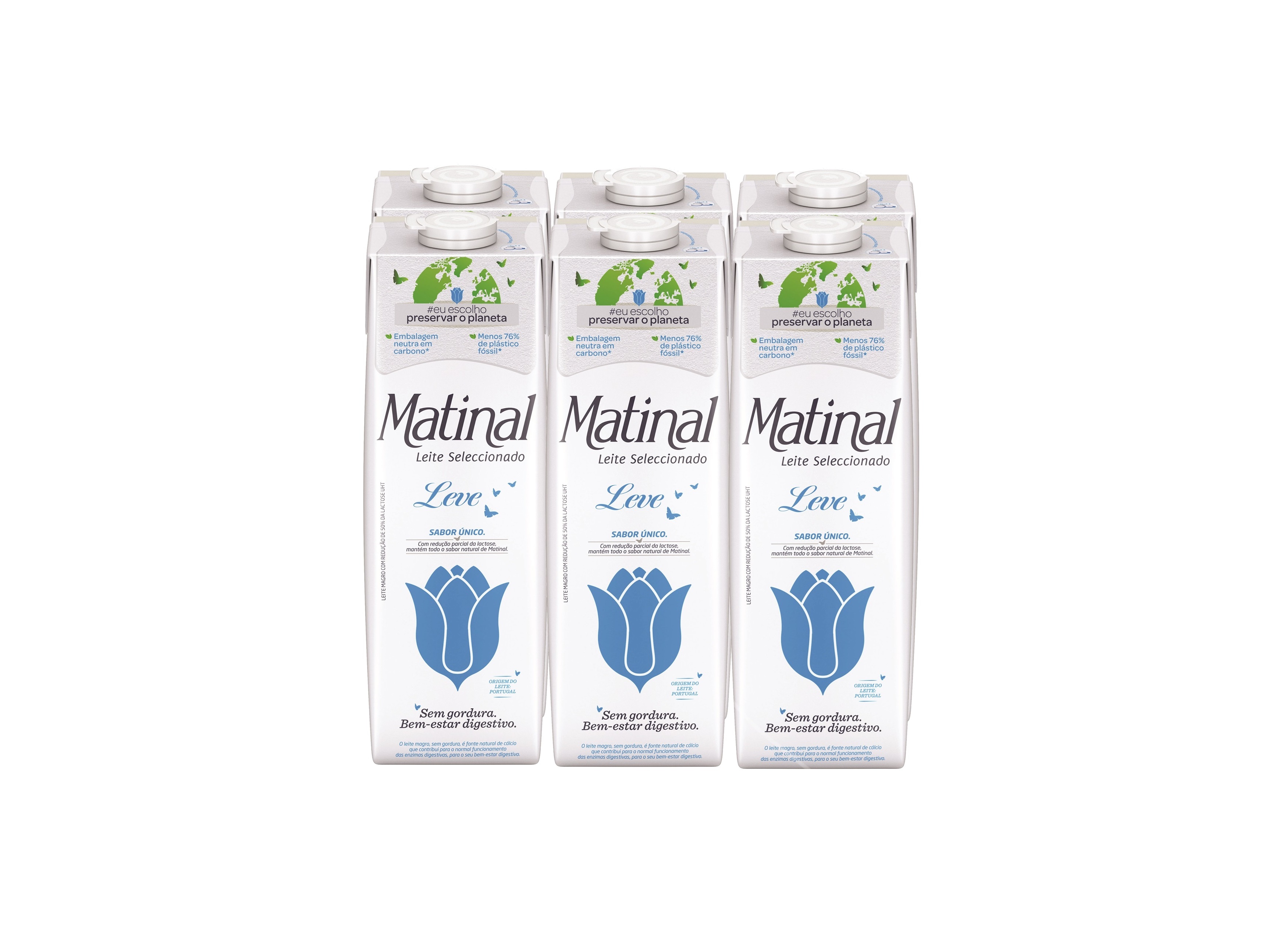 LEITE MATINAL MAGRO UHT SELECCIONADO LEVE 6X1L