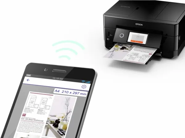Epson Expression Premium XP-7100 Small-in-One - Multifunktionsprinter - farve - blækprinter - Legal (216 x 356 mm) (original) - A4/Legal (medie) - op til 11 spm (kopiering) - op til 15.8 spm (udskriver) - 120 ark - USB 2.0, Gigabit LAN, Wi-Fi(n) - so