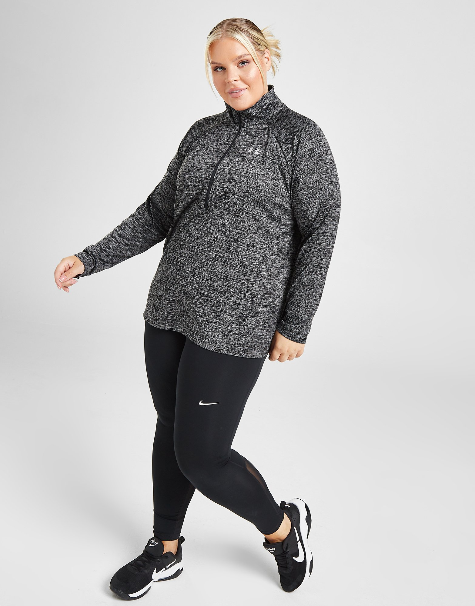 Under Armour Haut Zipé Tech Grande Taille Femme