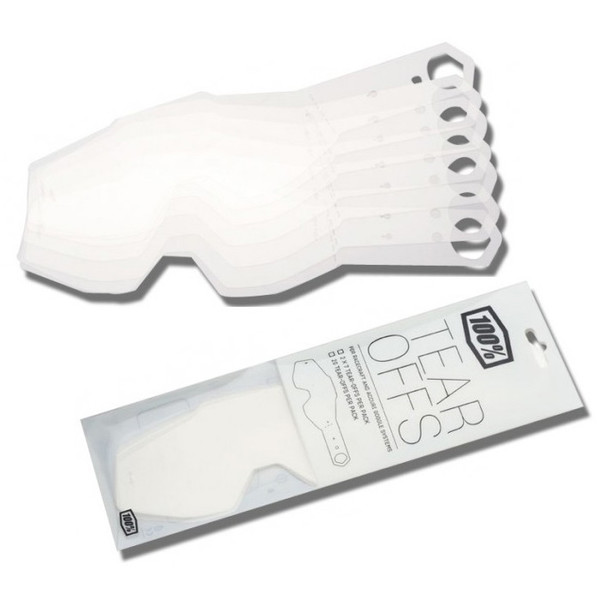 100% - Tear-offs Racecraft+/Racecraft/Accuri/Strata laminés