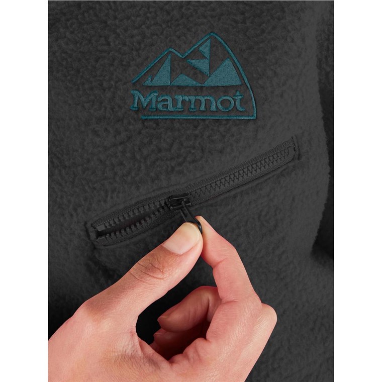 Marmot Wm'S 94 E.C.O. Recycled Fleece Black/Dark Green