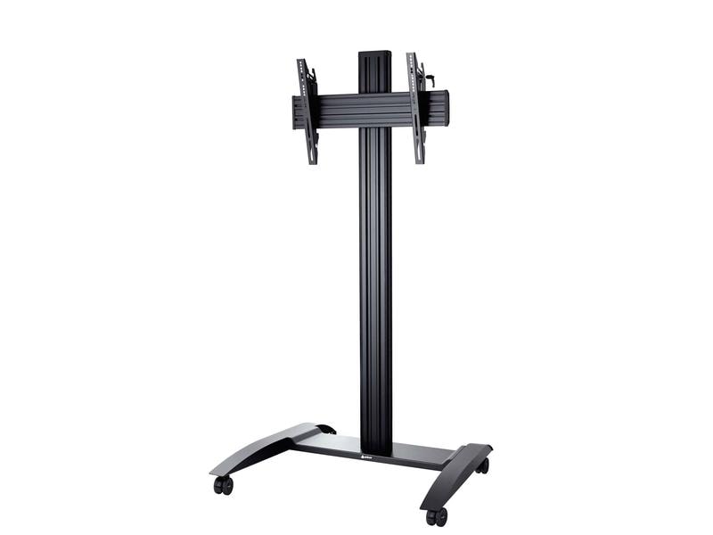 Edbak TV-Trolley TRV100 Schwarz Display Trolley, Tragkraft 70 kg, Vesa 100 x 100 bis 600 x 400, Neigbar