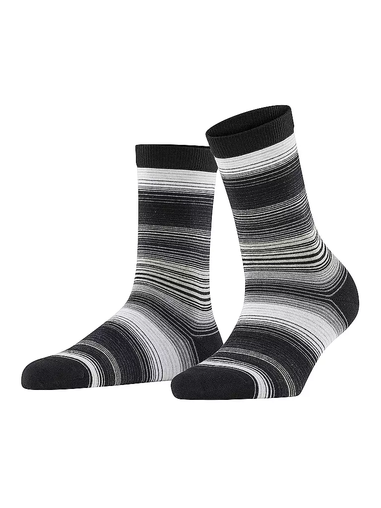 BURLINGTON Damen Socken STRIPE 36-41  lblack schwarz