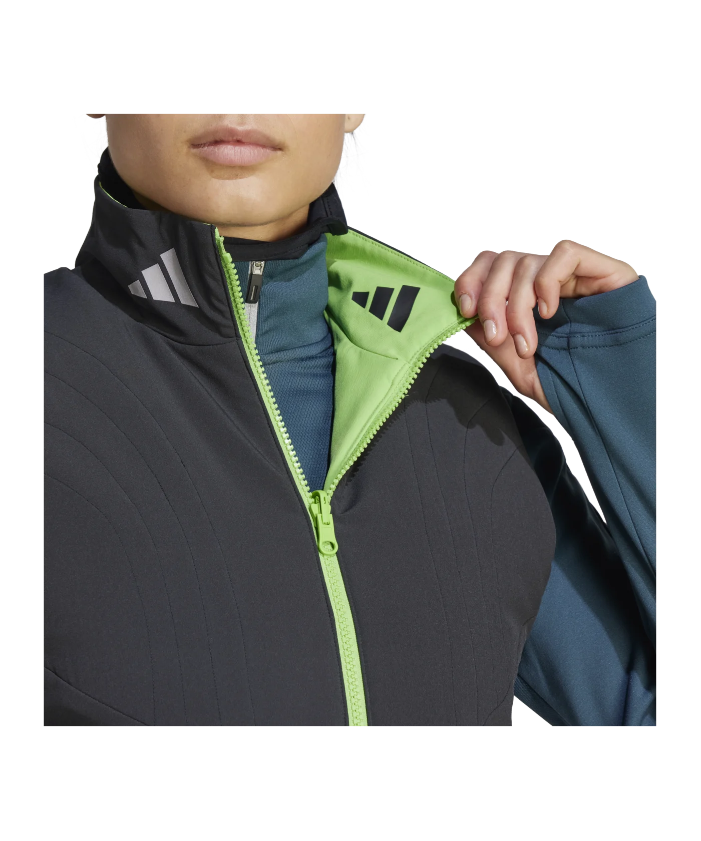 adidas Tiro 23 Competition Weste Winter Damen Schwarz Grün