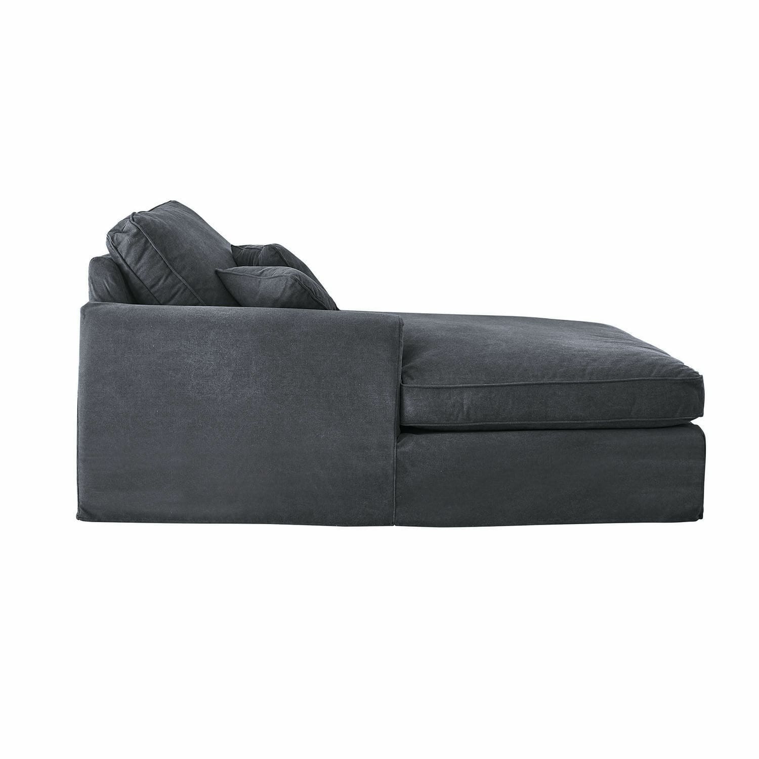 Chaiselongue Seaford Armlehne links | dunkelgrau