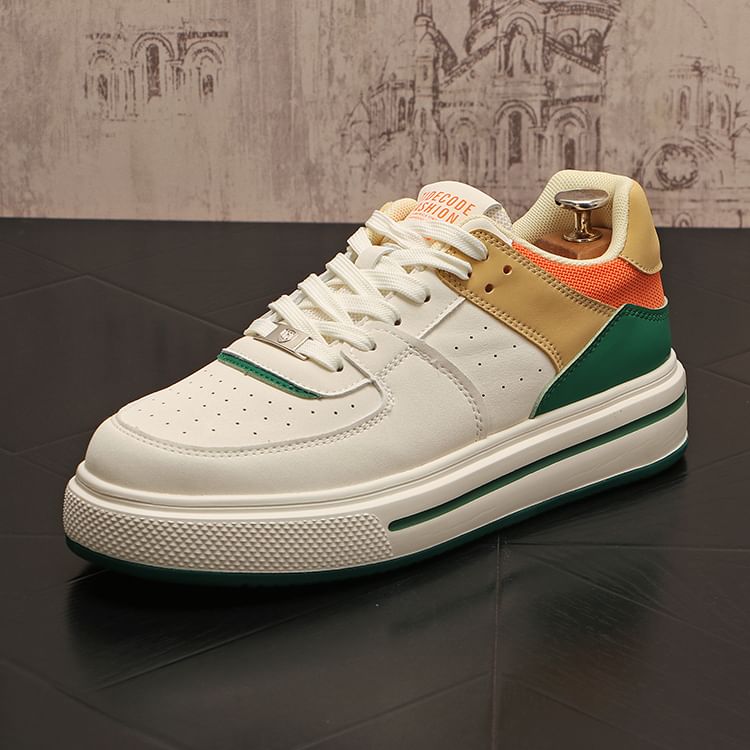 Mr Ozera - Contrasterende Paneel Platform Sneakers
