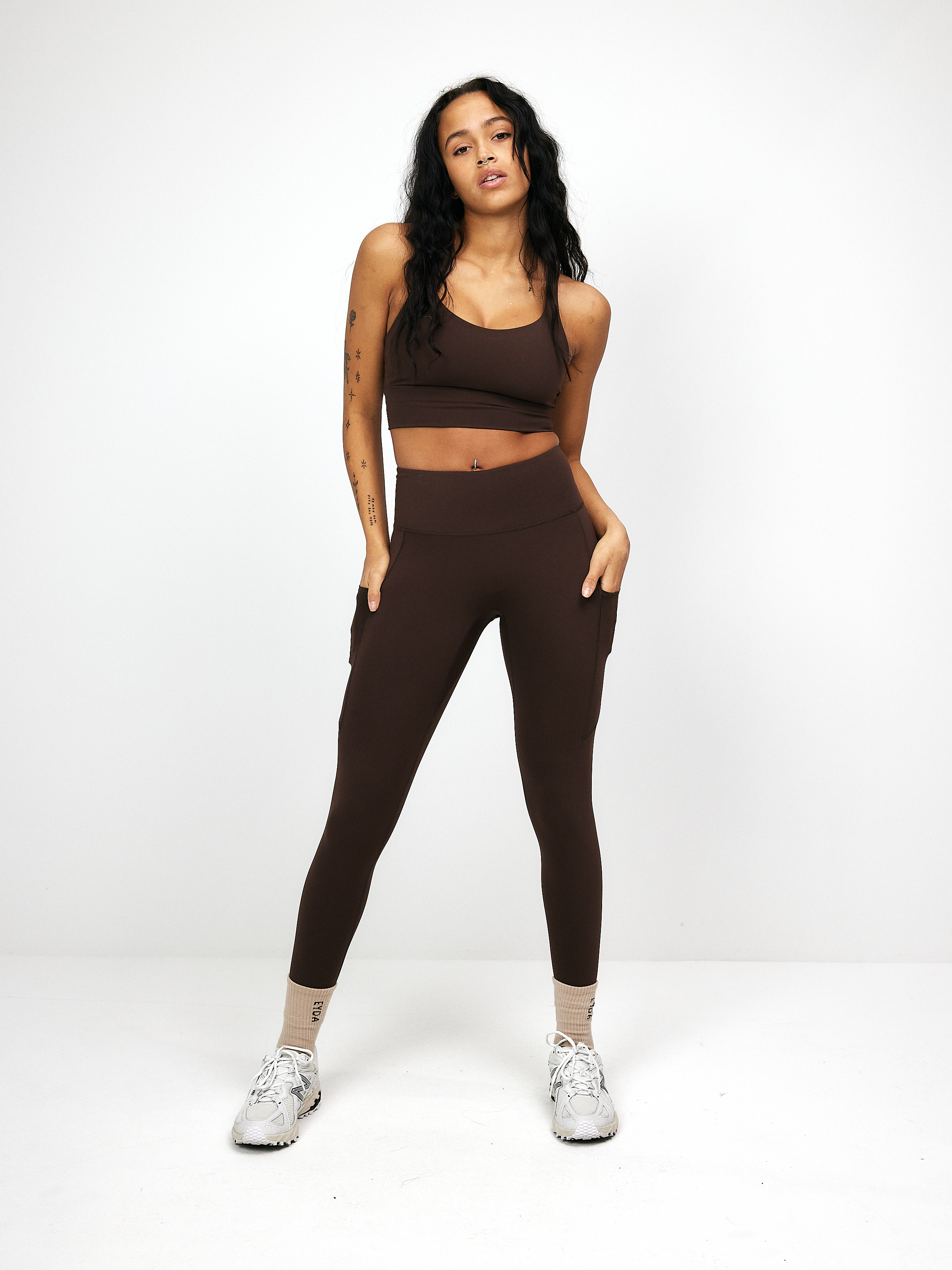 Eyda Ellie Ultralight Pocket Tights Brown