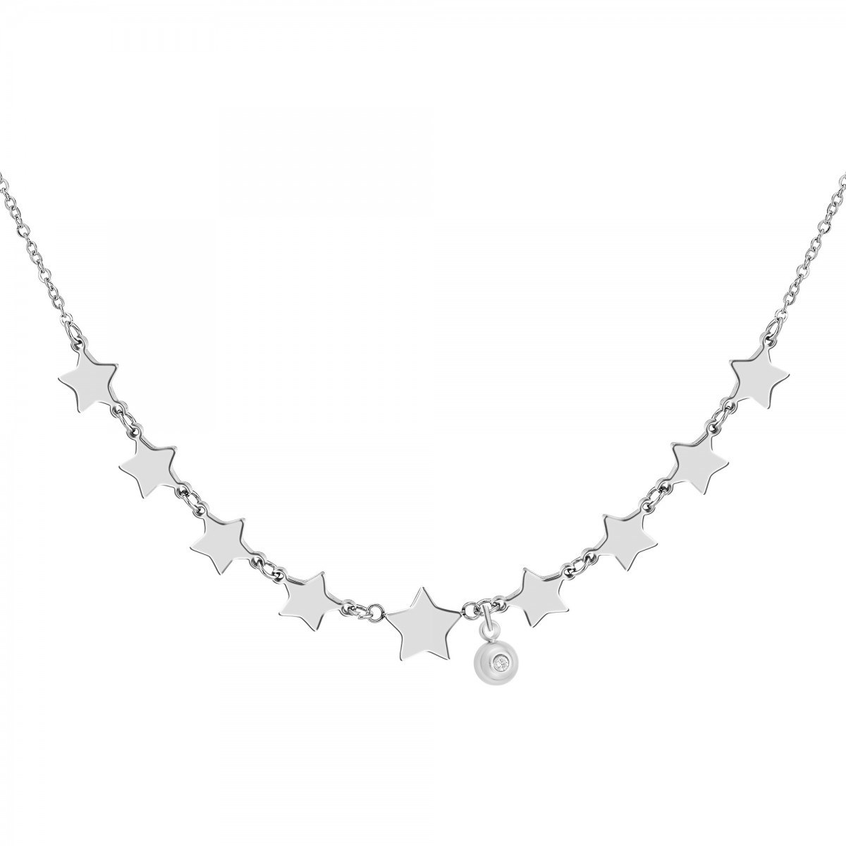 Collier SC Crystal orné d'un véritable diamant blanc