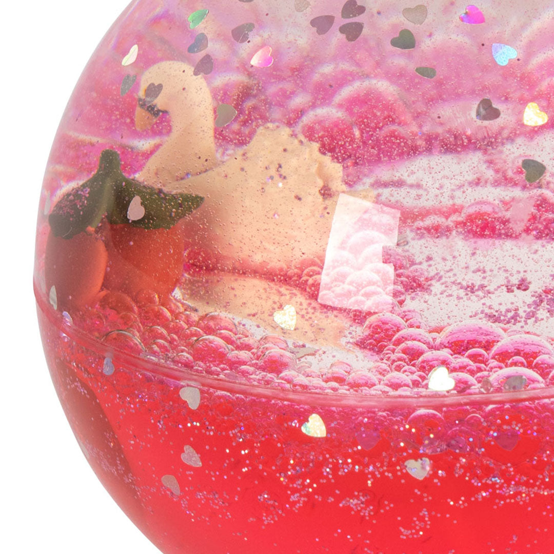 konges sløjd sensorische bal met glitters - cherry