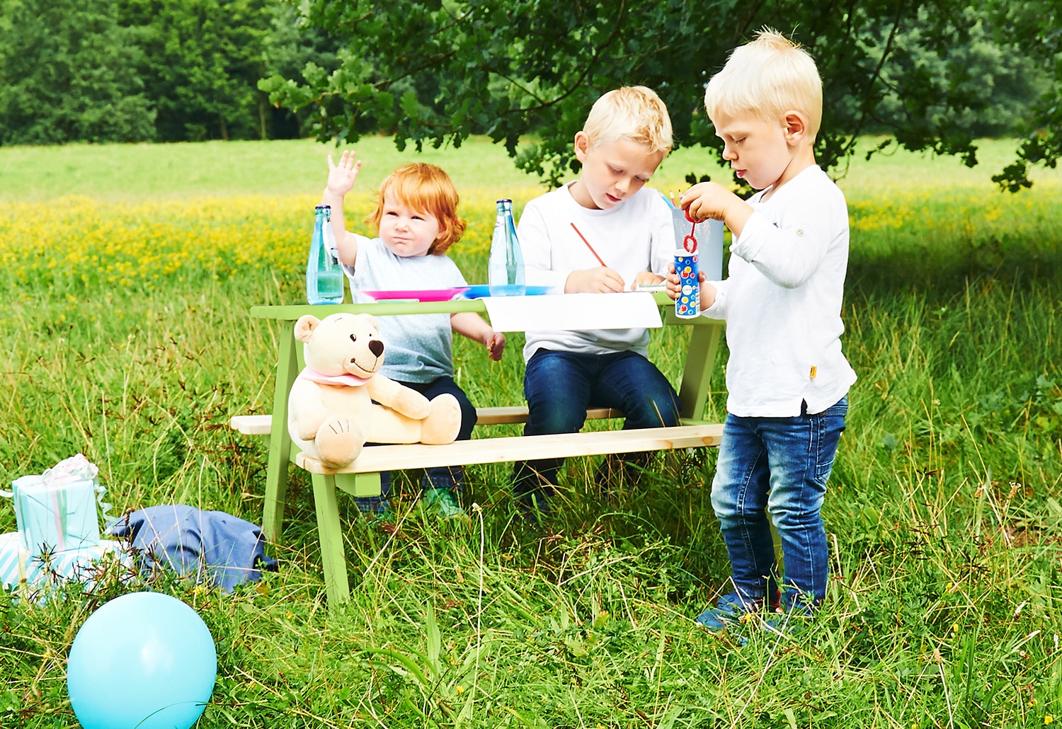 Pinolino® Garten-Kindersitzgruppe »Nicki« Picknicktisch, BxHxT: 90x79x50 cm