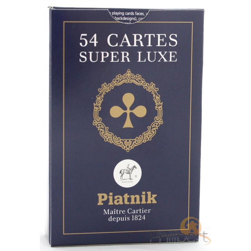 54 Cartes Etui Carton - Bleu
