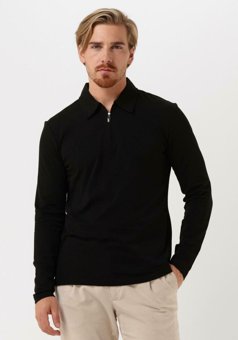 TIGER OF SWEDEN zwarte tiger of sweden polo laron ls