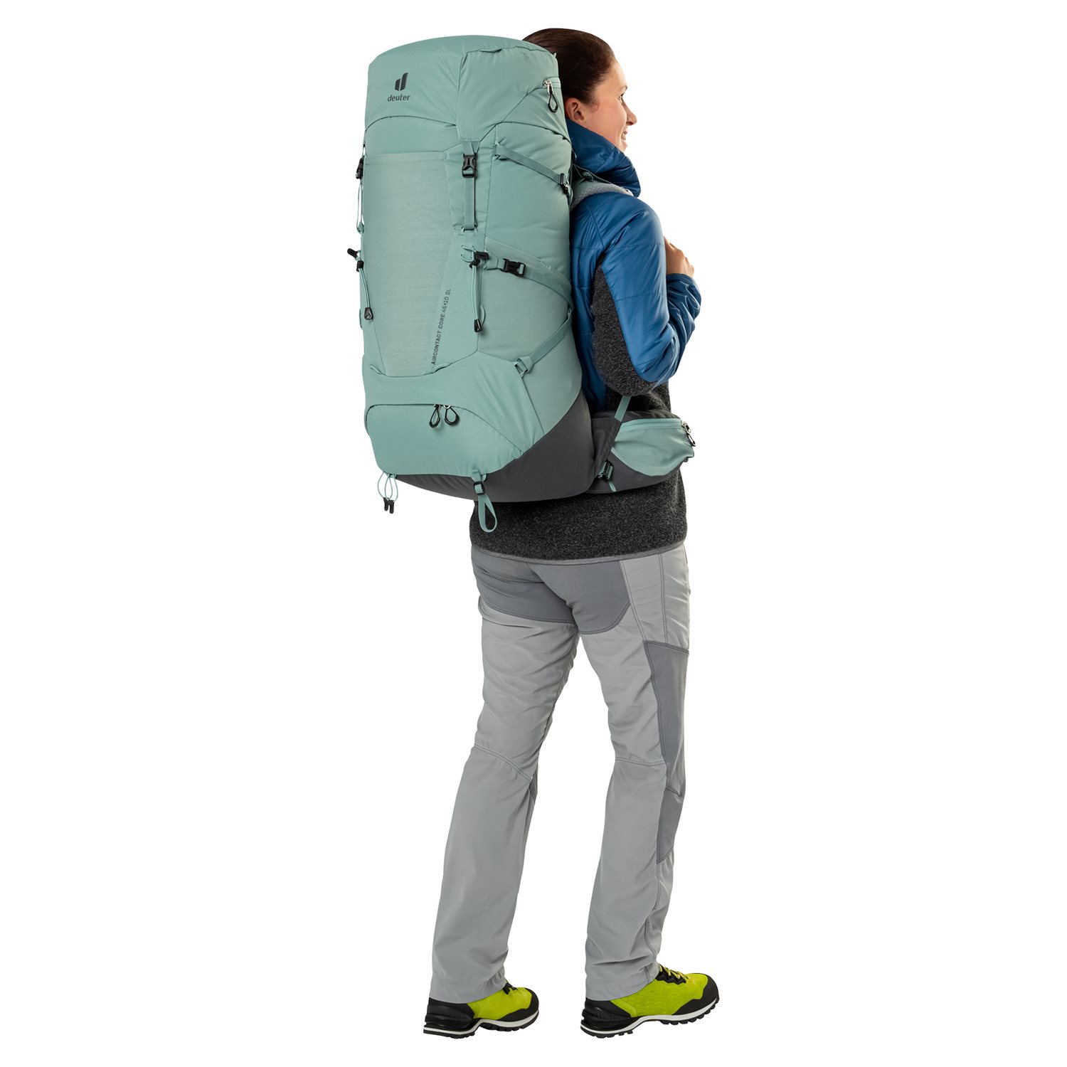 Deuter Aircontact Core 45+10 SL Backpack shale-ivy