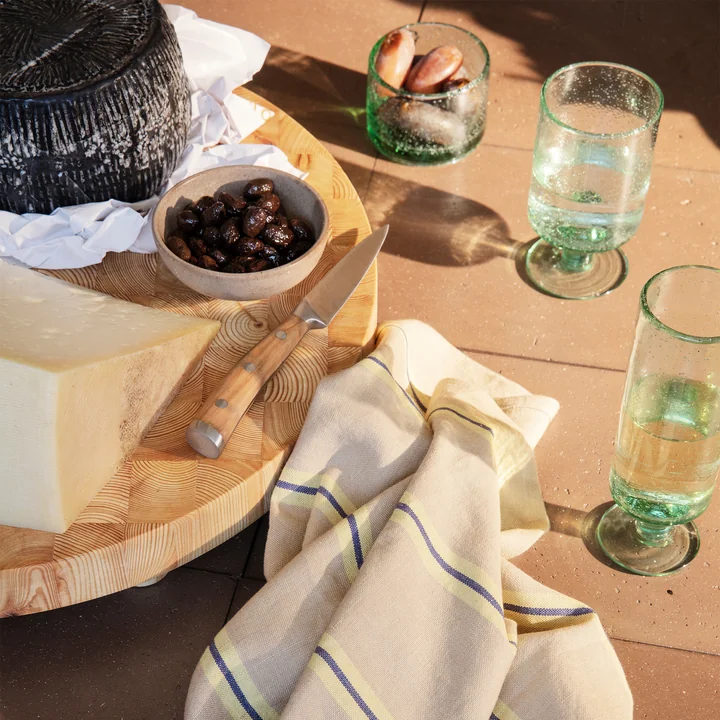 Ferm Living - Oli Champagnerglas, recycelt amber