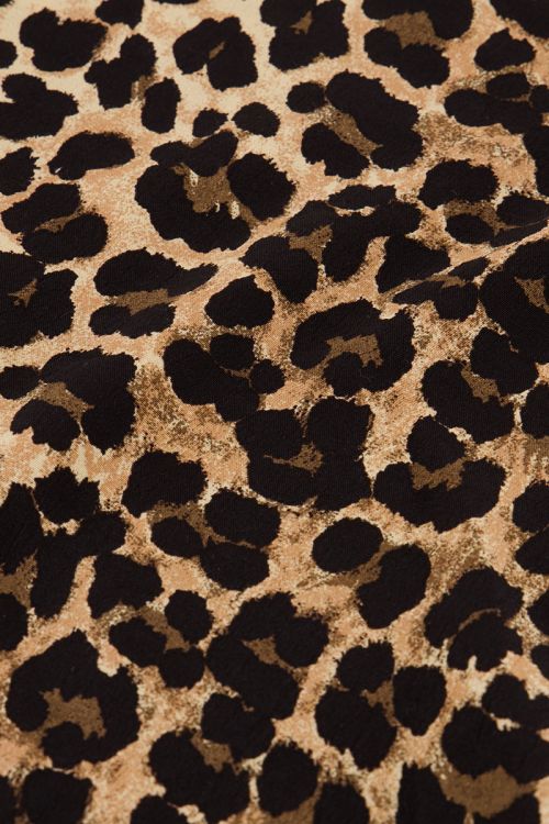Panterprint midi skirt