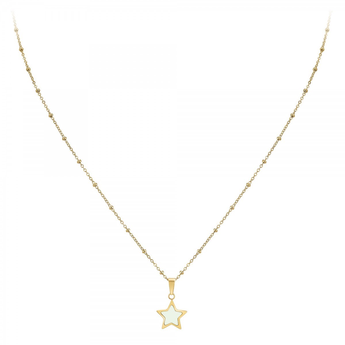 Collier étoile SC Bohème en acier inoxydable